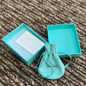 Tiffany & Co. Turquoise Box and Pouch Set